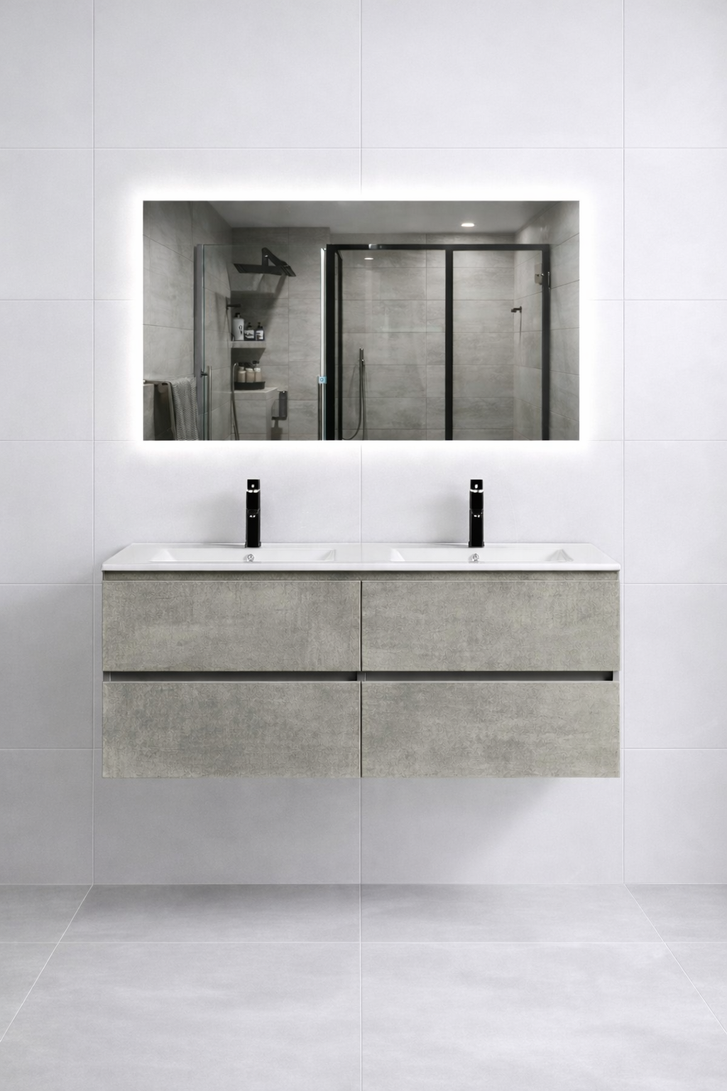 Norbad 120 cm SG-8056D - Betong Grå - Bilde 7