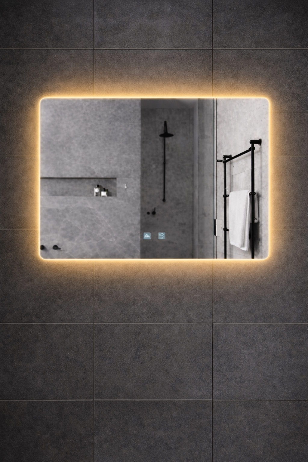 Norbad LED Speil SG-814 - 80x70cm - Bilde 3