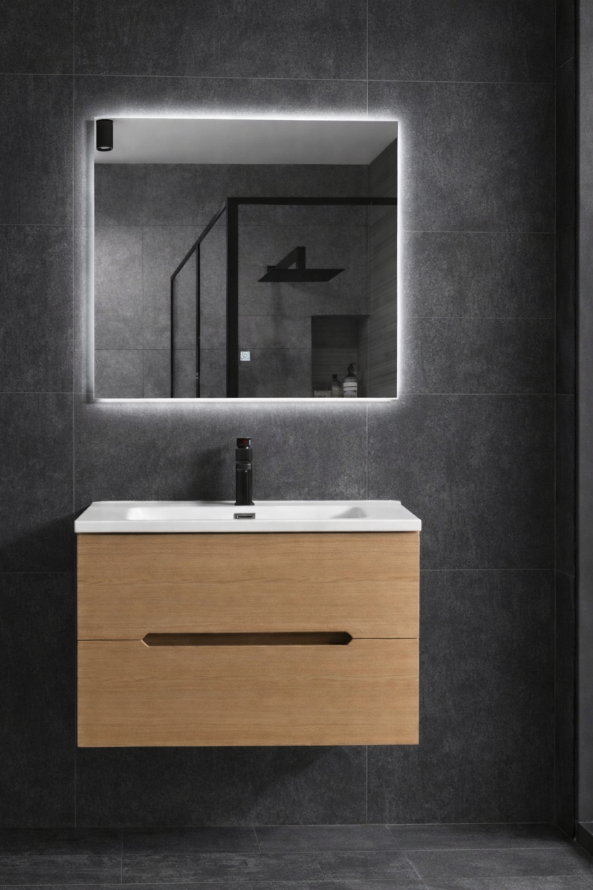 Norbad SG 9310 Beige 80 cm mørk bakgrunn